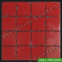 PBR red tiles floor damaged preview 0002